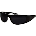 Miniatyrbillede 1 af 3: Supermørke Lins Sorte Solbriller | Biker Stil Rider | Wrap Around Ram Zy