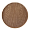 Miniatyrbilde 1 av 5: Rund Trebrett for Servering av Te, Kaffe, Snacks, Mat - Restaurantbrett i Tre