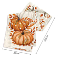 Miniatyrbilde 3 av 4: Oransje Gresskar, Eukalyptus Høst Bordløper, Høst Thanksgiving Kjøkken Spisebord Dekorasjon for Hjemmefest Dekor 13x72 Tommer Style 4