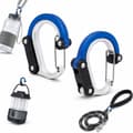 2-pack karbinhakar i aluminium, multifunktionella snabbfästande krokar för camping, vandring och utomhustillbehör