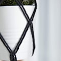 Miniatyrbild 4 av 5: 2 st Macrame Växt Hängare Hängande Planter Korg, Stil 4