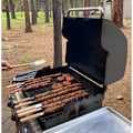 Miniatyrbilde 4 av 5: 15,75 tommer lange 5/8 tommer brede 2 mm tynne grillspyd i rustfritt stål, 8 deler, sølv