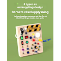 Miniatyrbillede 3 af 3: Trælegetøj LED Switch Analog Simulering Kredsløb Optaget Bræt