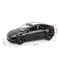 Miniatyrbilde 1 av 5: 1/32 Tesla Model Y SUV Lekebil Modell Diecast Legering Metall Miniatyr Lyd & Lys Trekk Tilbake 1:32 Samling Gave Til Gutt Barn Black
