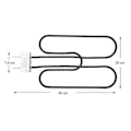 Miniatyrbilde 2 av 5: 66631 65621 Grillbrennererstatningsrør for Weber Q 140/1400 80342