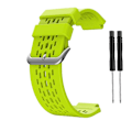 Miniatyrbillede 1 af 5: Blødt silikone udskiftningsrem til ur, armbånd, åndbart sportsurrem til Garmin- Approach S4/s2 Vivoactive [LGL] Lime