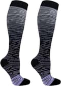 Unisex Duo Pack Kompressions-/Stödstrumpor – Svart – Storlek 41-46