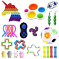 Miniatyrbilde 1 av 5: Fidget leker pop it stressballer fidget leker pakke/sett 23 stk