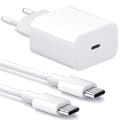 Charger for iPhone 15 / 16 - 25W USB-C Fast Charger_jar Vit white
