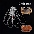 Miniatyrbilde 2 av 5: 1 stk. Krabbefelle med Flere Kroker; Gjenbrukbar Åtebur for Krabber, Reker og Hummer Utendørs