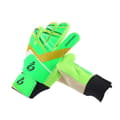 Fotbollsmålvaktshandskar för barn, Gröna, Storlek 5 green size 5