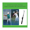 Miniatyrbilde 5 av 5: Teleskopisk golfswingtrener, golfswingtrener, golftreningshjelpemiddel, golftreningshjelpemiddel, golftreningshjelpemiddel