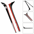 Miniatyrbilde 2 av 5: 2x Vindusspoiler sidekantvinge for VW Golf 7 7.5 Mk7 Mk7.5 2014-2018