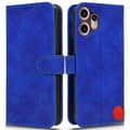 För Nothing CMF Phone 2 Pro Läderfodral Hudkänsla Anti-Fall Plånboksfodral [BR]_jar Blue