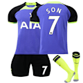 Pikkukuva 1 / 5: Uudet Pojat Lapset Jalkapallosetti Lyhyt Paita Sukkasetti Jalkapallo Tottenham Hotspur vierasasu #7 tottenham hotspur away kit #7 26/(10-11 years)