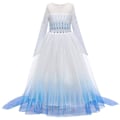 Miniatyrbilde 8 av 9: Elsa Prinsesse Kostyme Frozen Elsa Kjole cm Lilla Purple 140