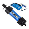 Miniatyrbild 4 av 5: Mini Bärbar Överlevnadsvattenrenare Halm Vattenfiltreringssystem blue
