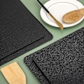 Miniatyrbilde 5 av 6: Varmebestandig Matte for Fritøser, 2 stk Varmebestandig Dyna Benkeplate Beskyttelsesmatte Kaffetrakter Matte - Perfekt