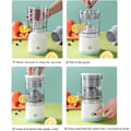 Miniatyrbillede 5 af 5: Elektrisk USB-juicer, genopladelig, bærbar hjemmejuicer