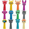 Miniatyrbilde 1 av 3: 12-pakning Sprunki Friends Actionfigurer Leketøysserie Anime Spill PVC-figurer 12PCS