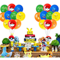 Miniatyrbilde 4 av 4: 20 stk Pikachu Barnebursdag Ballongbue Gratulerer med dagen 20 random ballons
