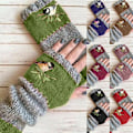 Miniatyrbillede 2 af 2: Damehandsker med broderede sømme_ lange fashion retro handsker_ brown