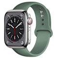 Miniatyrbillede 7 af 11: Silikonearmbånd Holdbart Apple Watch 38mm/40mm/41mm Mørkegrå Mörkgrå m
