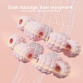 Pikkukuva 8 / 8: Lihasrulla - Hierontarulla jaloille, 15 rullan jalkarulla ja pohjemassagerulla, lihasrullahierontalaitteet pohkeille, jaloille, käsivarsille, tenniskyynärpäälle pink