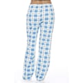 Miniatyrbilde 3 av 5: Pyjamasbukser for kvinner med lommer, myke flanellrutete pyjamasbukser for kvinner CNMR blå blue L