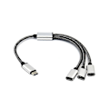 Miniatyrbillede 1 af 5: USB C Han til 3 USB C Hun Splitter til Type C Telefoner, Tablets, Bærbare Computere_jar