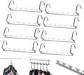 8-pack Silverfärgade Utrymmesbesparande Galgar, Magisk Galgorganisatör