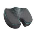 Ergonomisk sittdyna i memoryskum med U-format svanskotestöd, halkfritt överdrag för kontorsstol, bil, rullstol, grå grey