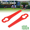 Miniatyrbilde 2 av 5: 100 stk Plastgressklipperblader L83 Plast L83 Rød 10*5mm