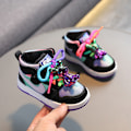 Miniatyrbild 1 av 5: Barn Pojkar och Flickor Mode Sneakers Gradient Färg Skor Storlek 26 Storlek 26 lila