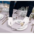 Miniatyrbilde 4 av 5: Serviettringer Sett med 12 Gull Serviett Holdere for Bryllup H