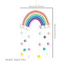 Miniatyrbild 5 av 5: Rainbow Tapestry Moln Hängande Dekoration Prydnad för Babyrum Barnrum