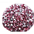 Miniatyrbillede 2 af 3: 576 stk. limfikserede flade rhinsten glasdiamantsten til neglekunst håndværk dekorationer tøj sko Rose Rose 576pcs