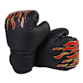 Miniatyrbillede 1 af 5: Boksning Handsker til Børn Børnetræning Punching Kickboxing Tilbehør Sort