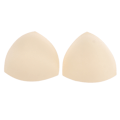 Pikkukuva 1 / 5: 3-osainen kolmio naisten bikinit rintaliivien pehmusteet Sienivaahto BH P Beige Beige 3pair