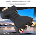 Miniatyrbilde 4 av 9: Audio-HDMI til RGB-videokonverter for RCA-komponentkonverter 1080P lyd- og videosynkroniseringsadapter