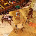 Miniatyrbillede 4 af 5: 1. DIY Bogreol Kit, DIY Miniatyr Dukkehjem 3D Træpuslespil Bogstøtte til Bogreol Dekoration, Lille Modelhus til Voksne at Bygge