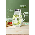Miniatyrbilde 3 av 5: 2 liters glasskaraffel med lokk og helletut, vannkaraffel, istekaraffel, for hjemmelaget drikke/iste/melk/kaffe/serveringsvin