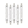 Miniatyrbilde 1 av 5: 5-pak R7s 118mm 300W 230V, R7s Halogen Lineær Lyskilde, Dimbar Halogenlampe for Byggearbeid 300W