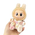 Pikkukuva 2 / 7: Labubu Vaatteet ja Asusteet Ylellinen Design, Vain, Nukkeja Ei Sisälly, Labubun Alkuperäinen Vaatesetti La Bubu Nukeille_qd Beige BABY overalls
