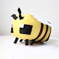 Miniatyrbild 3 av 6: 1-pack Minecraft Bi Leksakstillbehör Plyschleksak Gul Bifigur