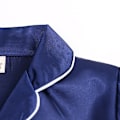 Miniatyrbild 7 av 11: Satin Pyjamas Set i Siden, Kortärmad, Barnkläder för Sovkläder blå blue 100