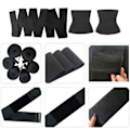 Miniatyrbild 4 av 10: Waist Shaper i One Size Midjetränare 4m Svart svart black