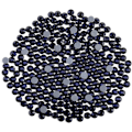 Miniatyrbilde 1 av 4: 8000 stk. Mørkeblå Hotfix Rhinestones, Montana SS6, 1,9-2,1 mm for Håndverk & Klær Montana Montana SS6