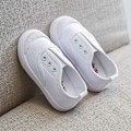 Miniatyrbilde 2 av 3: Canvas slip-on sneakers løpesko for gutter og jenter ---- Hvit (Størrelse 22)