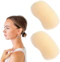 Usynlig Fluffy Hårspenne, 2 Stykker, for Perfekte Puff- og Bunfrisyrer, for Kvinner og Jenter, Beige